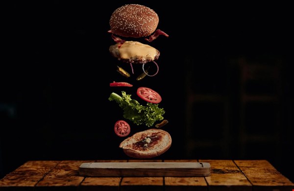 Wat eet je bij een hamburger?